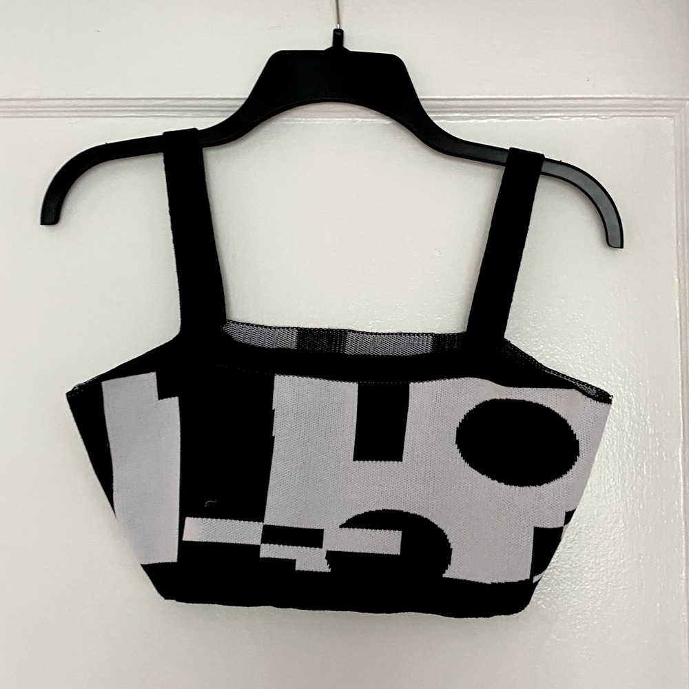 B&W Bandeau Top